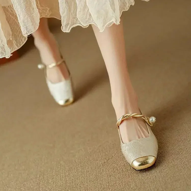 Pearl Embellished Verona - Pumps