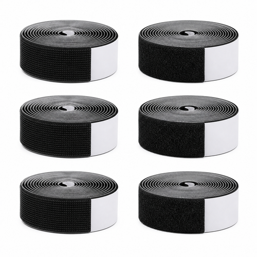 Three Griploop matched sets, six physical hook and loop rolls