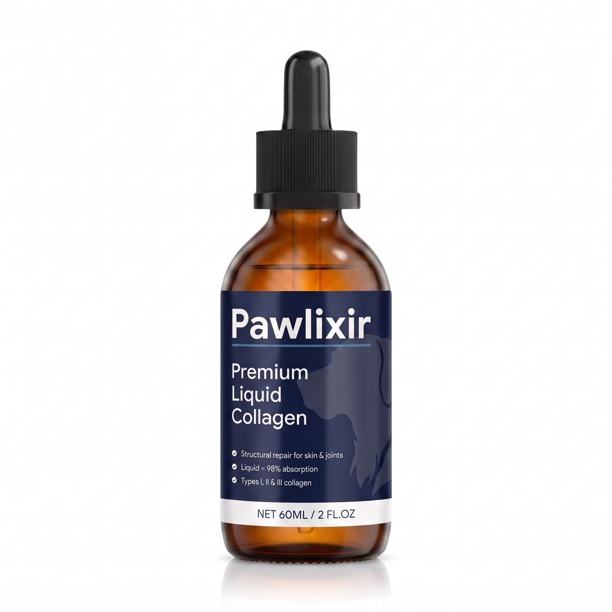Pawlixir Premium Liquid Collagen for Dogs 60ml bottle