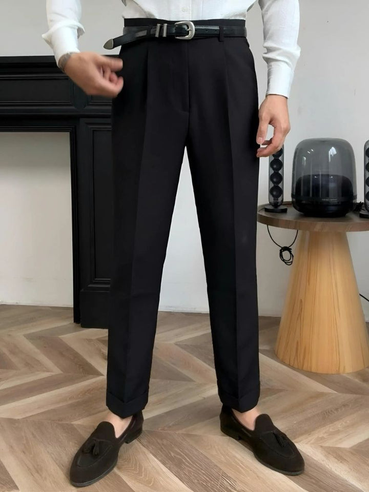 Hollywood Classic Trousers (Belt Included) - Casa  Laro CASA LARO