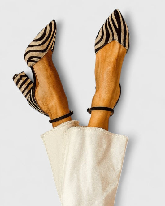 Elle™ | Zebra Print Pointed Heels