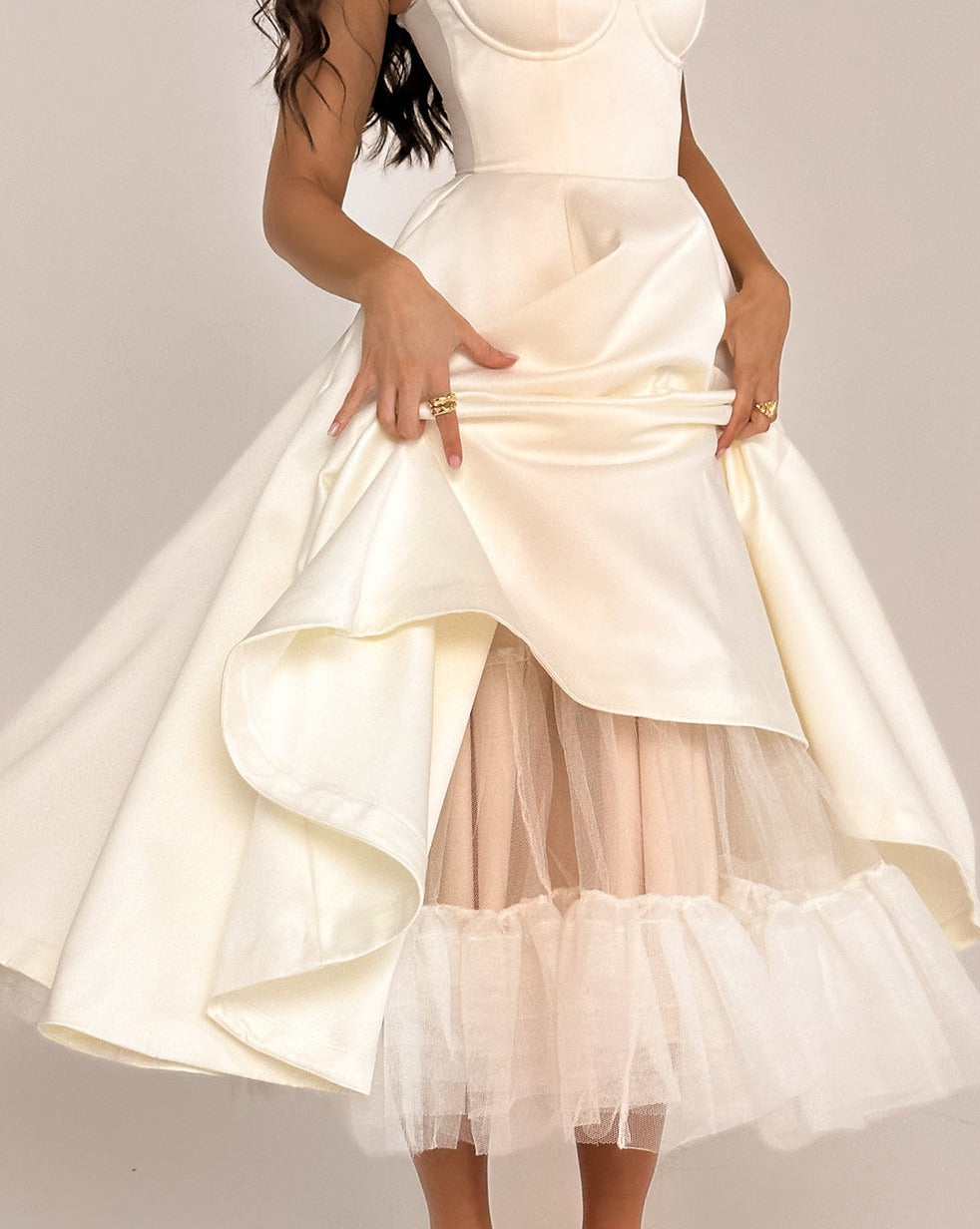 Satin Slip Verona Bellezza - Midi Dress