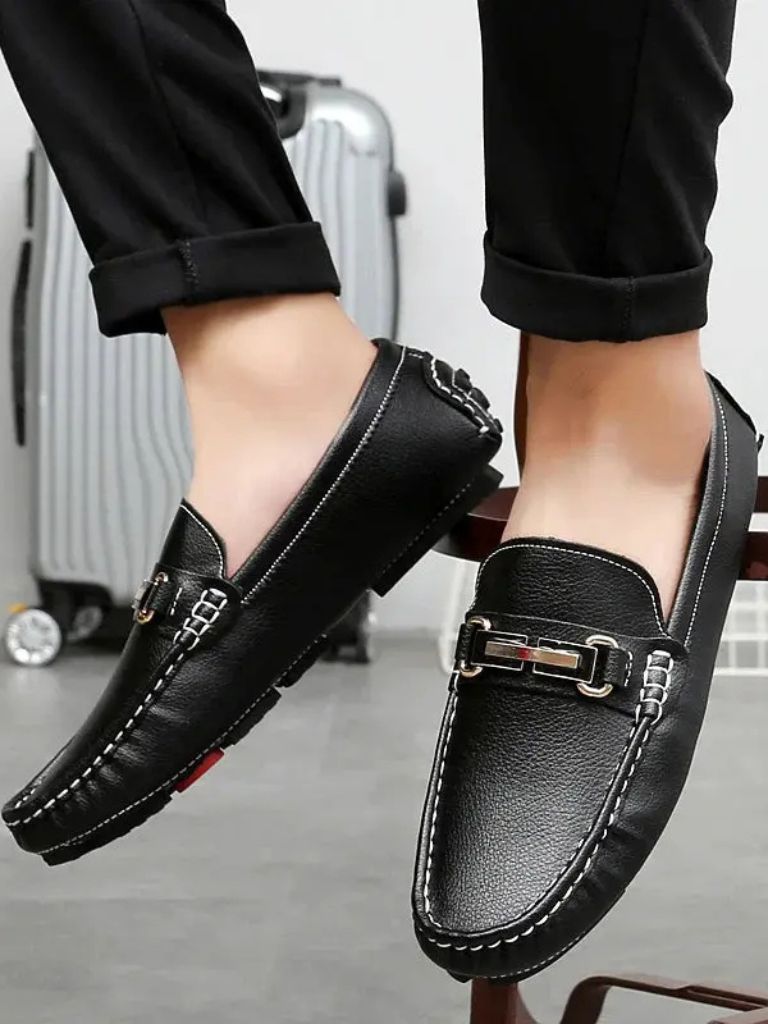 Italian Design Leather Loafers - Casa  Laro CASA LARO