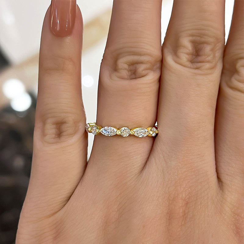 Cushion Cut Golden Tone Bridal Ring Set In Sterling Silver Shineofdiamond