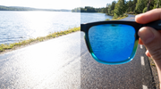 Polarized Kestryn lens demonstrating reduced reflected glare on water
