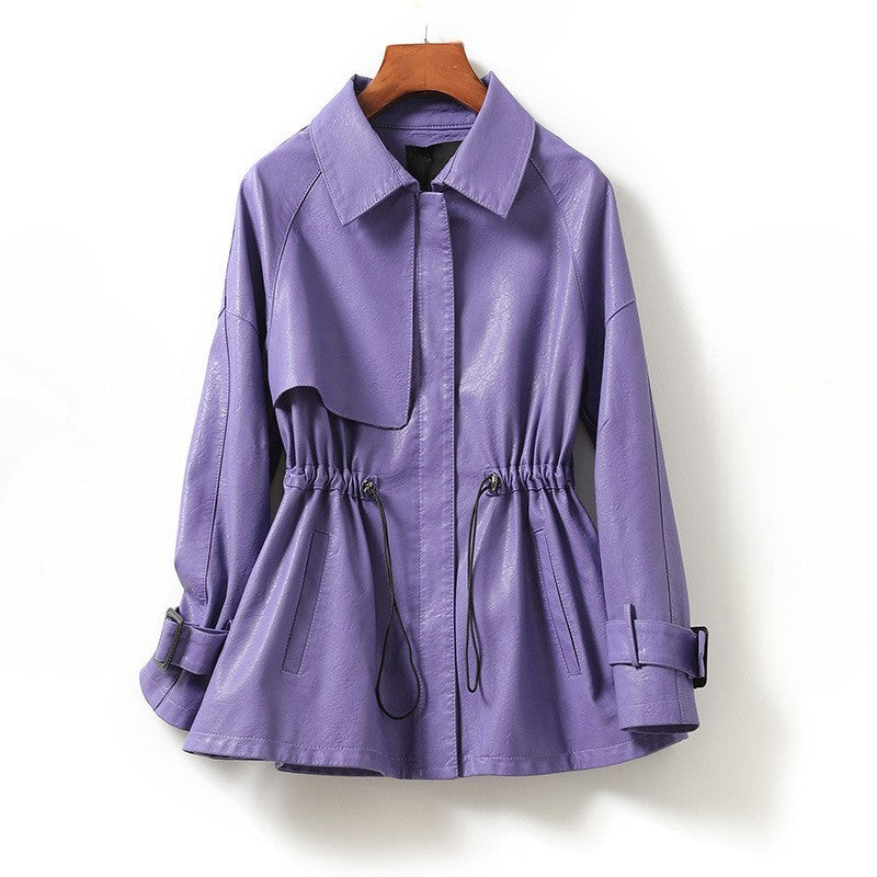 Geneva Cinched Leather - Jacket