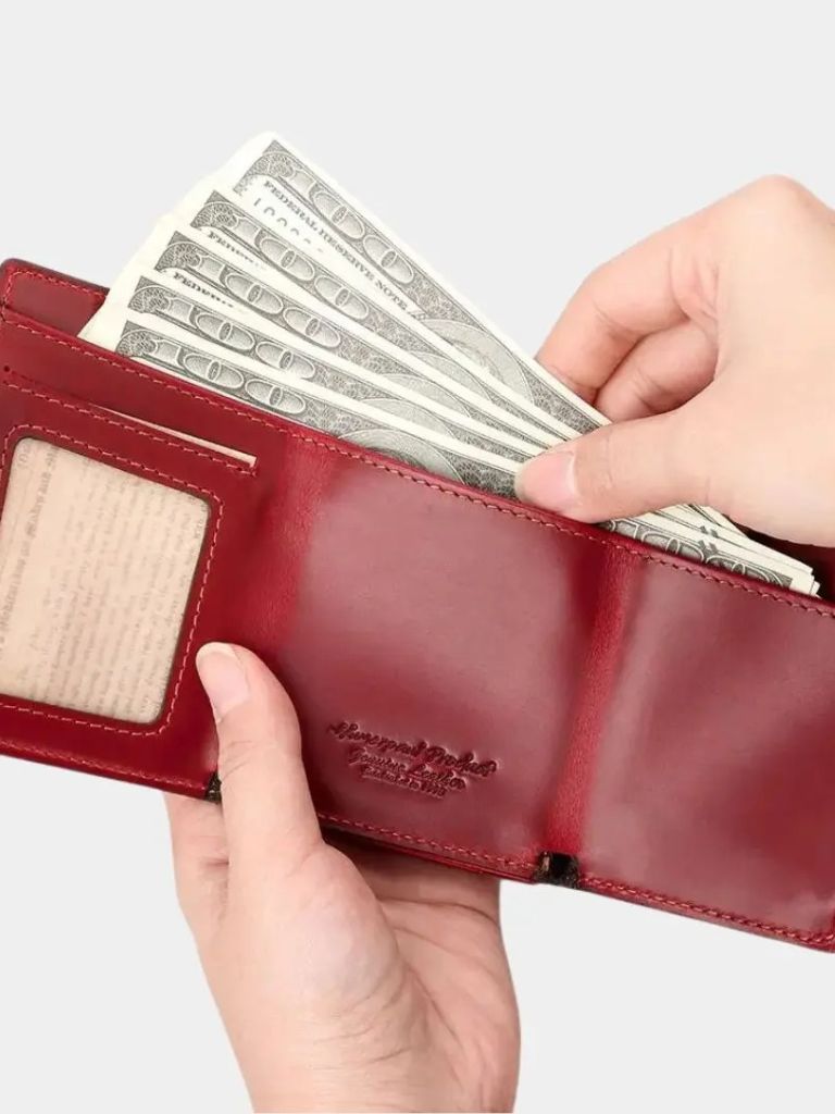 Leather Magnet Wallet Anti-Scam - Casa  Laro CASA LARO