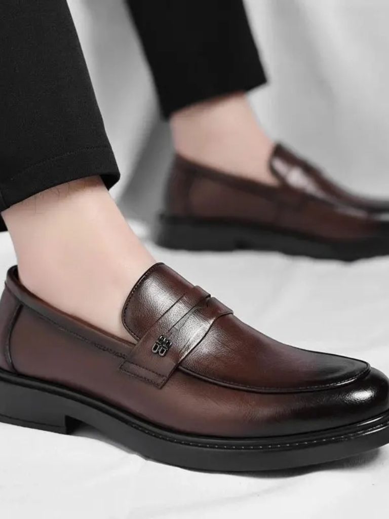 Leather Male Shoes Men Business - Casa  Laro CASA LARO