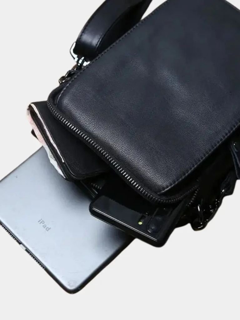 Leather Men's Shoulder Bag - Casa  Laro CASA LARO