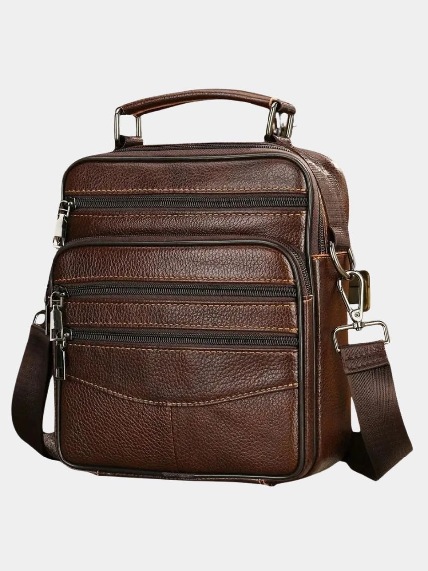 Leather Men's Shoulder Bag - Casa  Laro CASA LARO