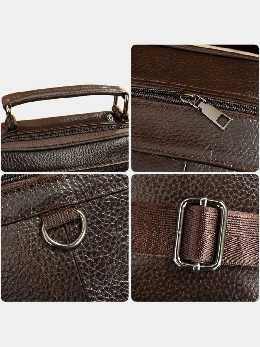 Leather Men's Shoulder Bag - Casa  Laro CASA LARO