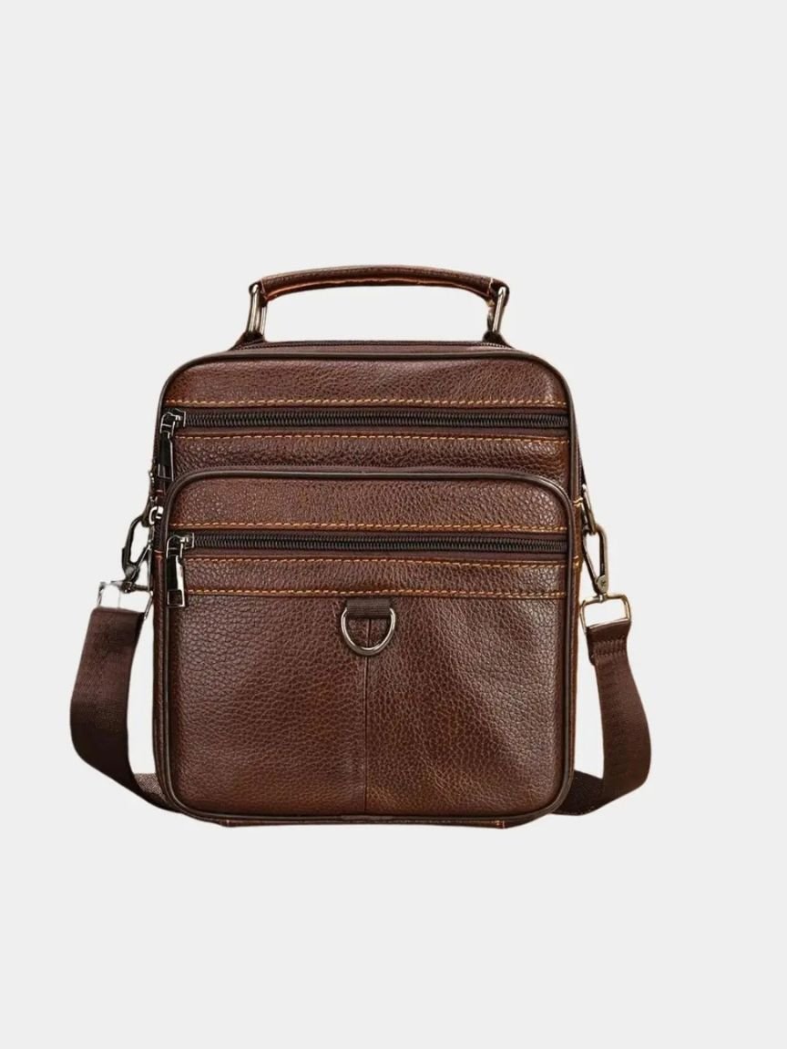 Leather Men's Shoulder Bag - Casa  Laro CASA LARO