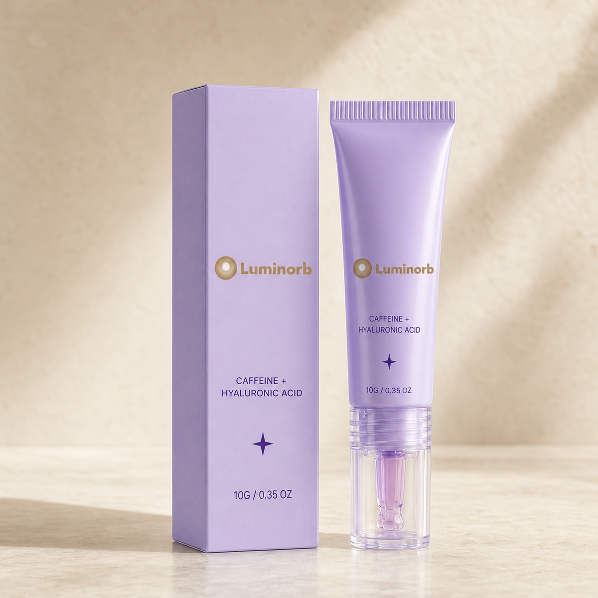 One Luminorb roller eye gel tube with one matching carton