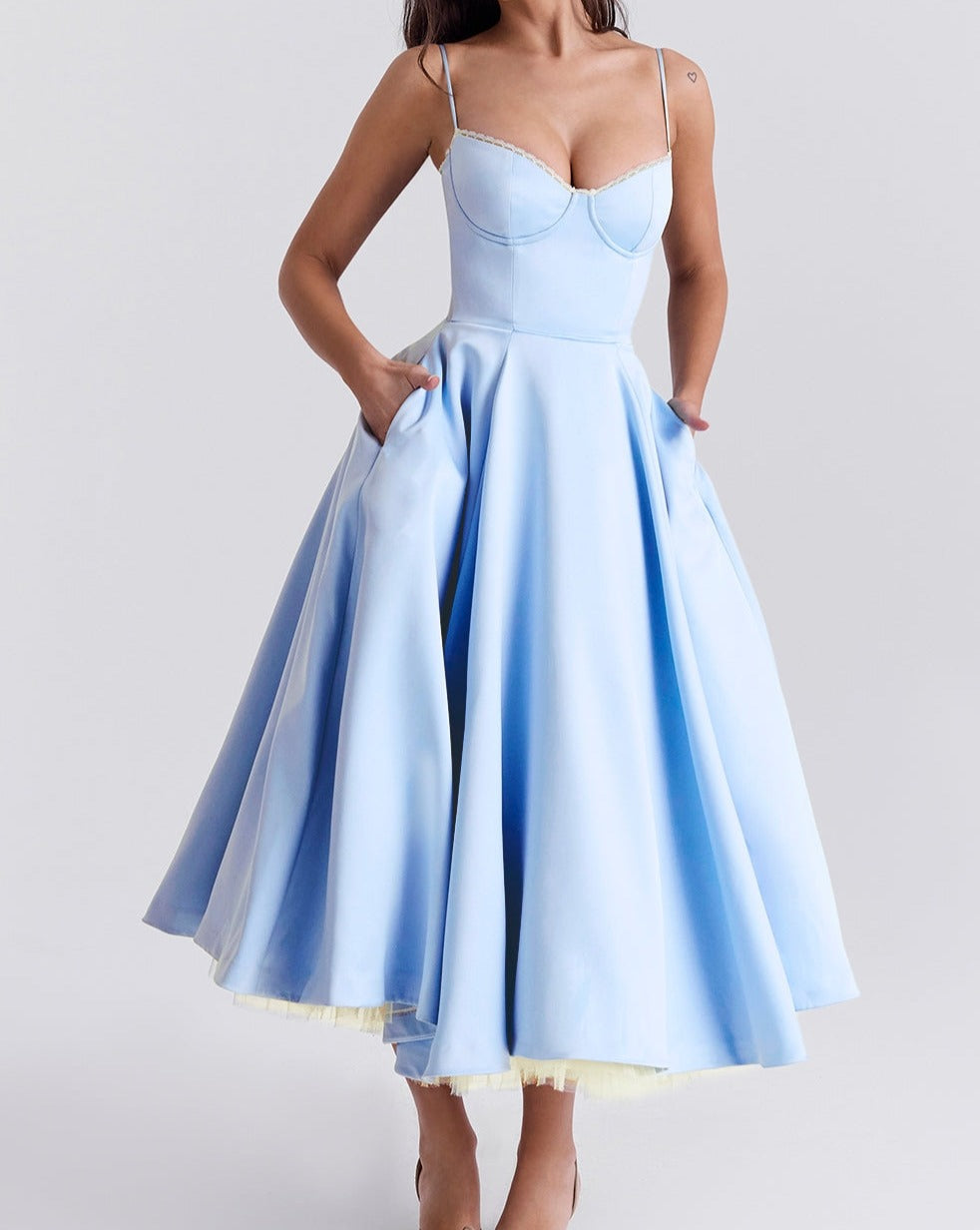 Satin Slip Verona Bellezza - Midi Dress