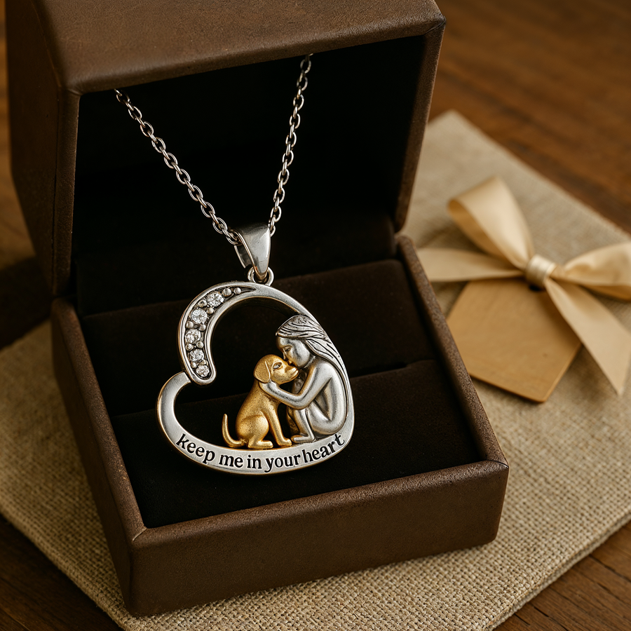 Emery™ | Heart Dog Pendant Necklace