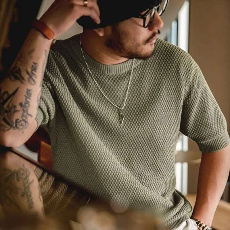 Milano Retro Ribbed Knit - T-Shirt