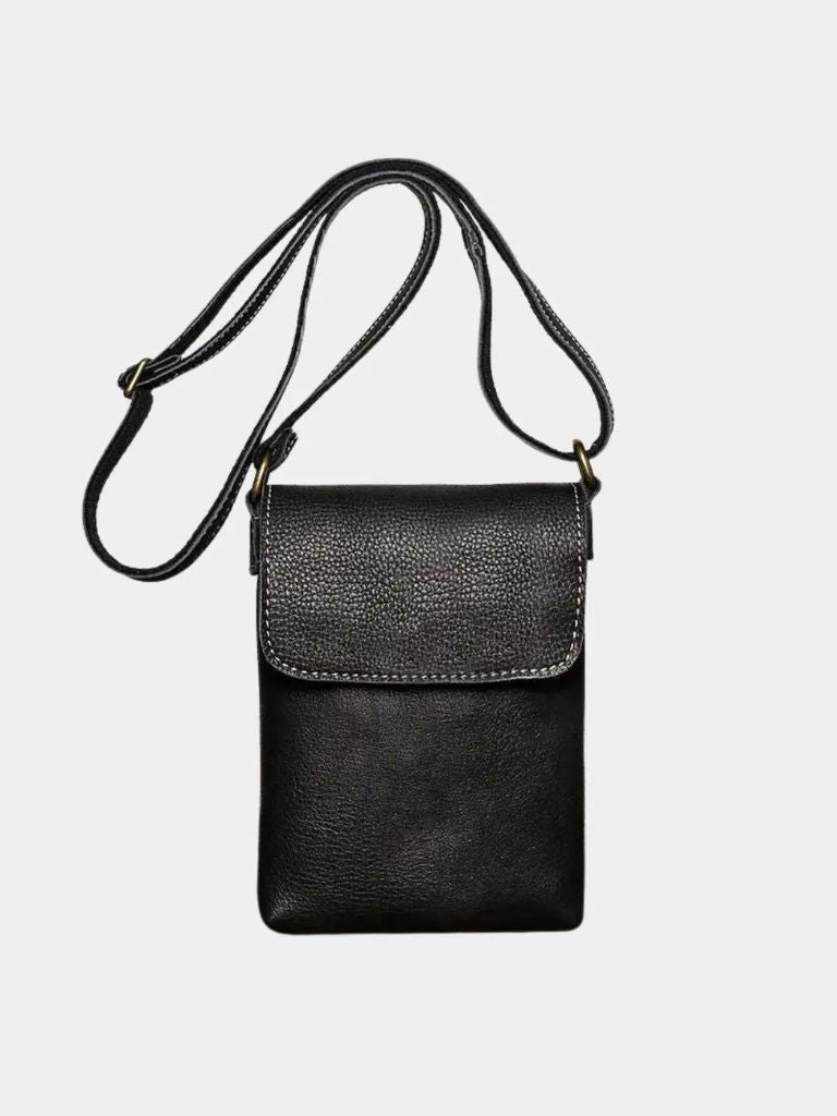 Men's Mini Leather Shoulder Bag - Casa  Laro CASA LARO