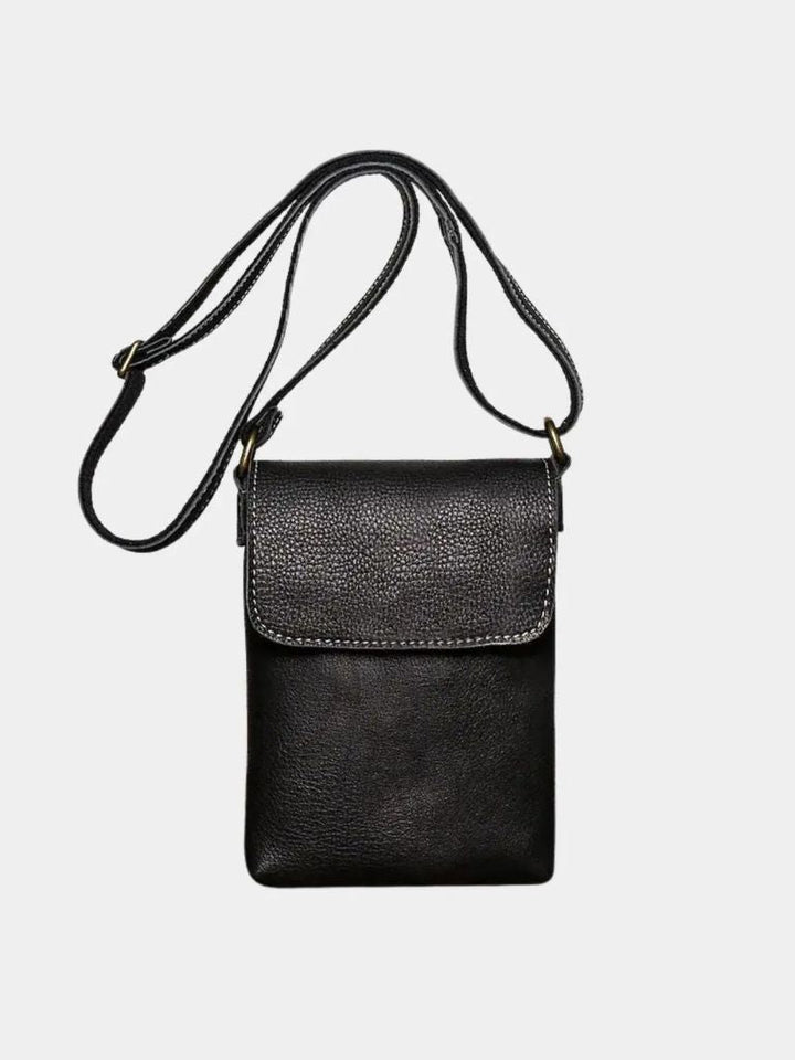 Men's Mini Leather Shoulder Bag - Casa  Laro CASA LARO