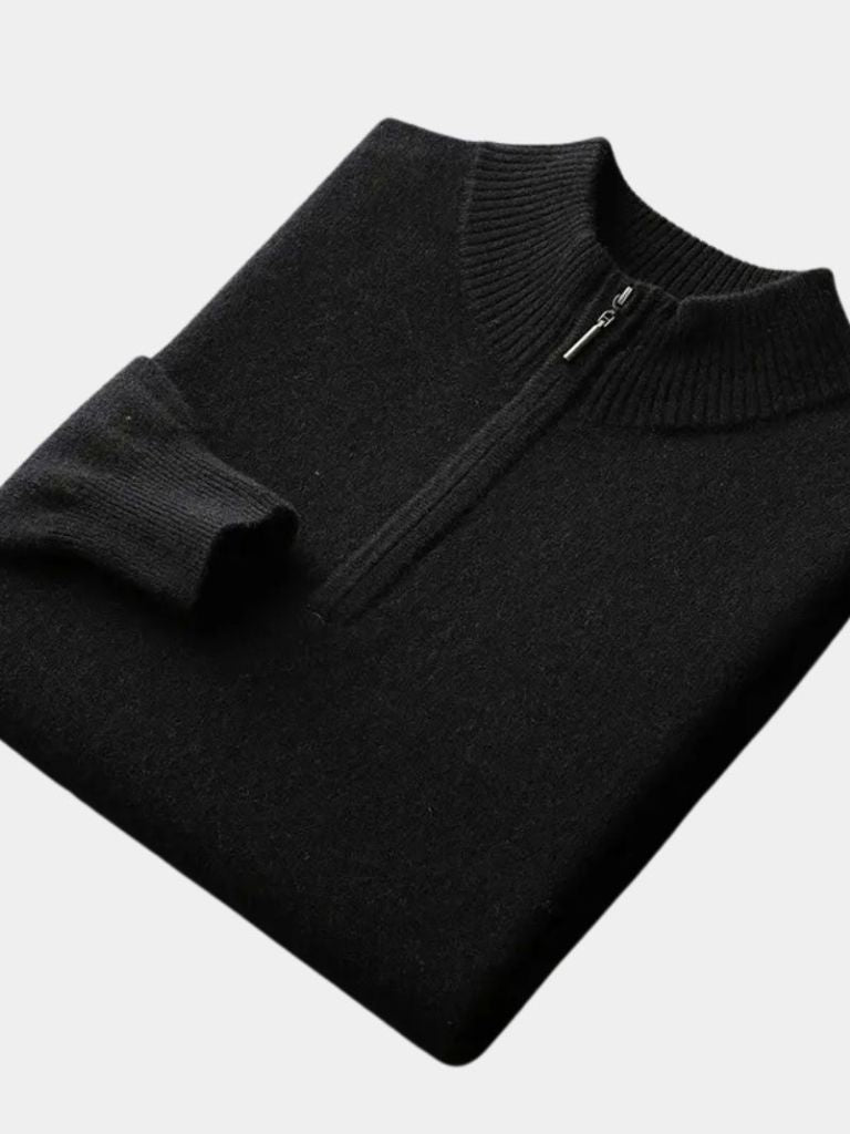Merino Half Zip Sweater - Casa  Laro CASA LARO
