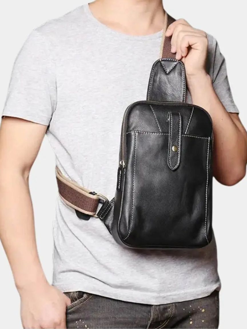 Minimalist Leather Shoulder Bag - Casa  Laro CASA LARO