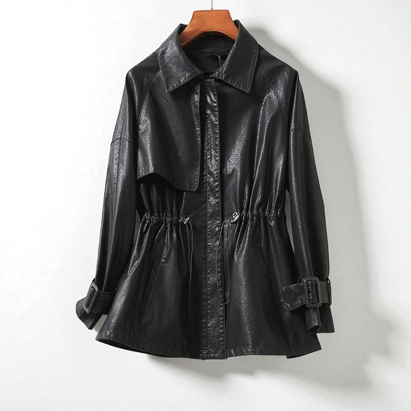 Geneva Cinched Leather - Jacket