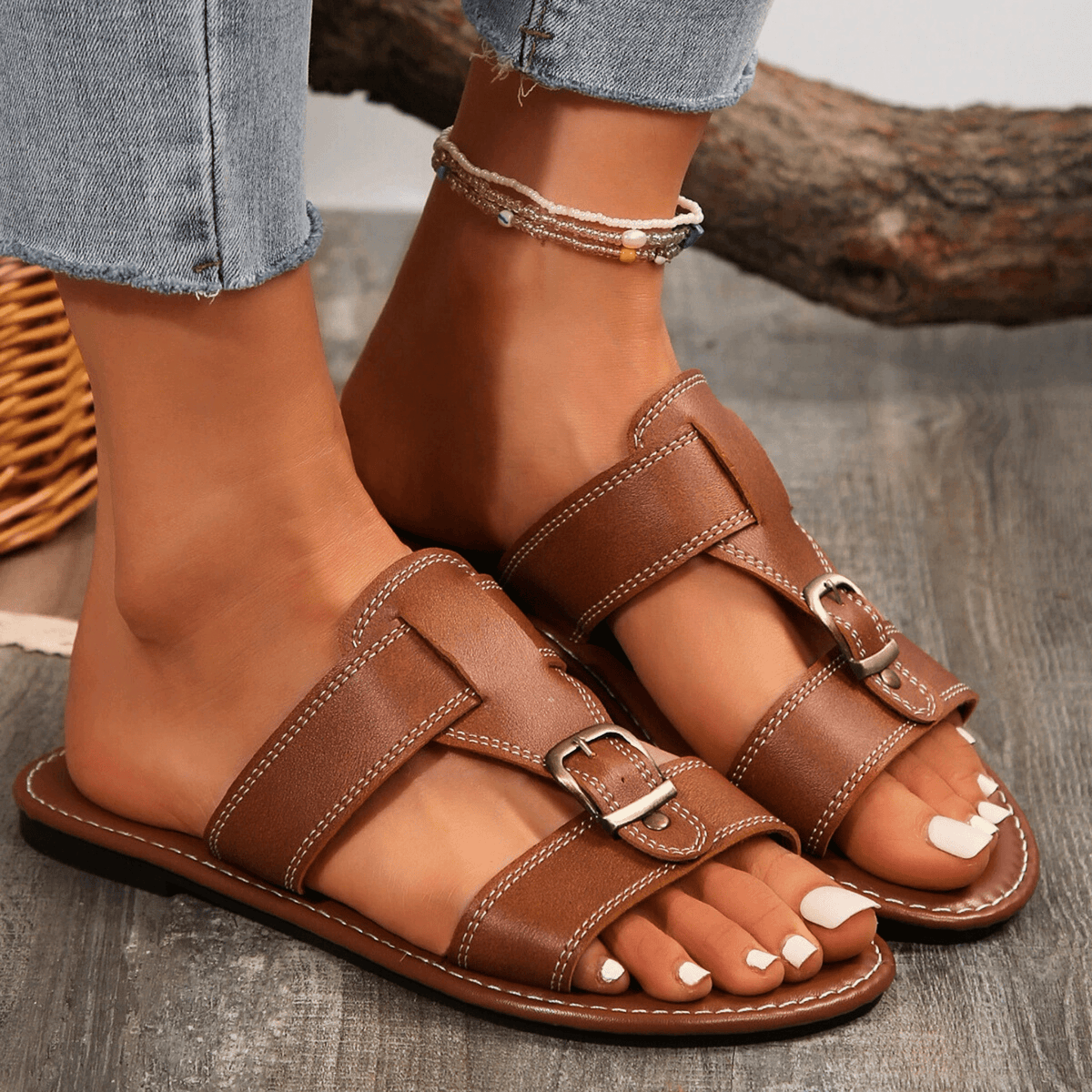 Roma Buckle Strap - Sandals