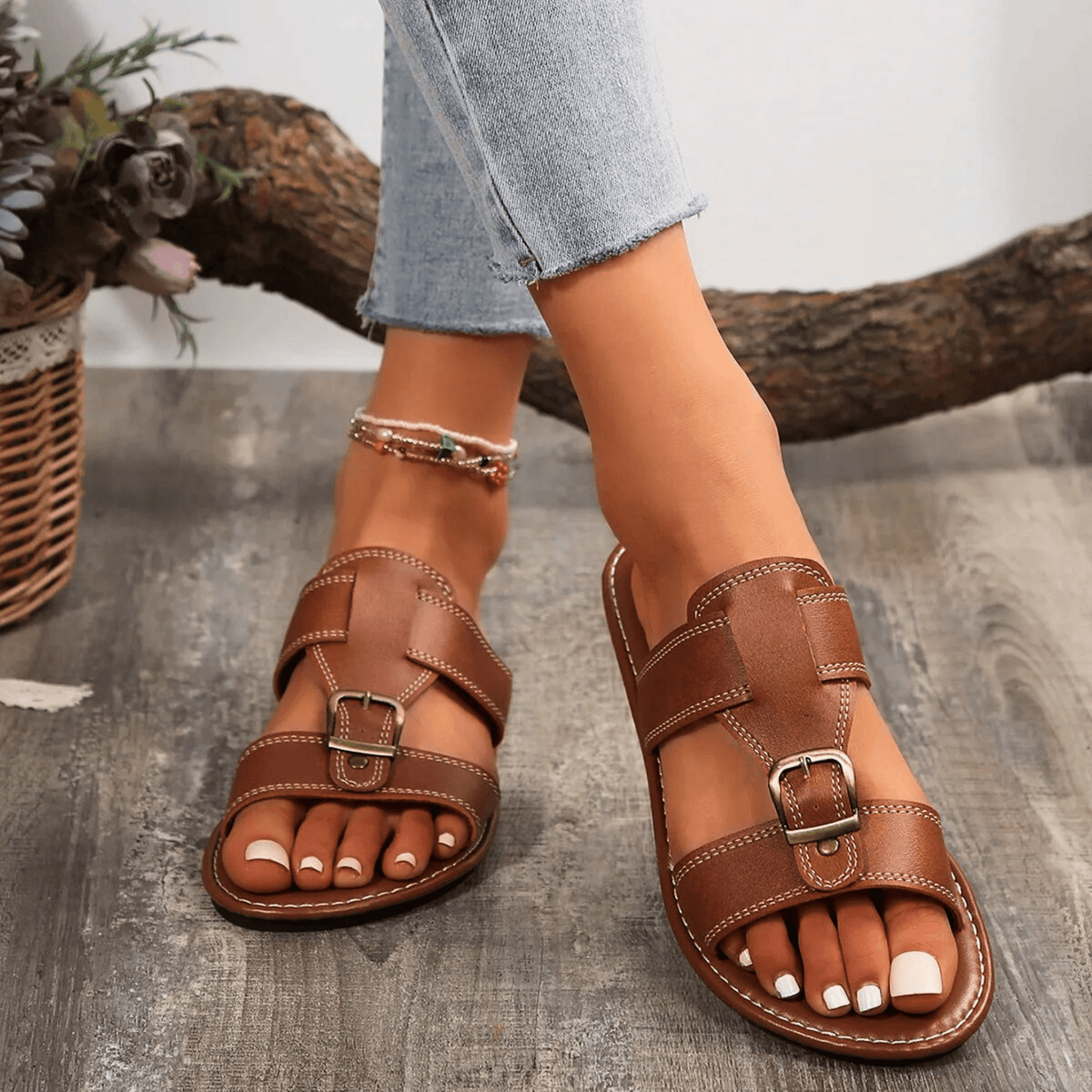 Roma Buckle Strap - Sandals