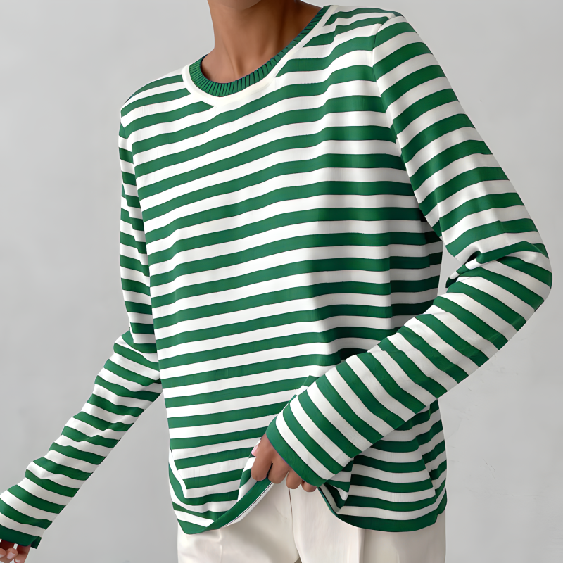 Striped Cotton Button-Down - Shirt