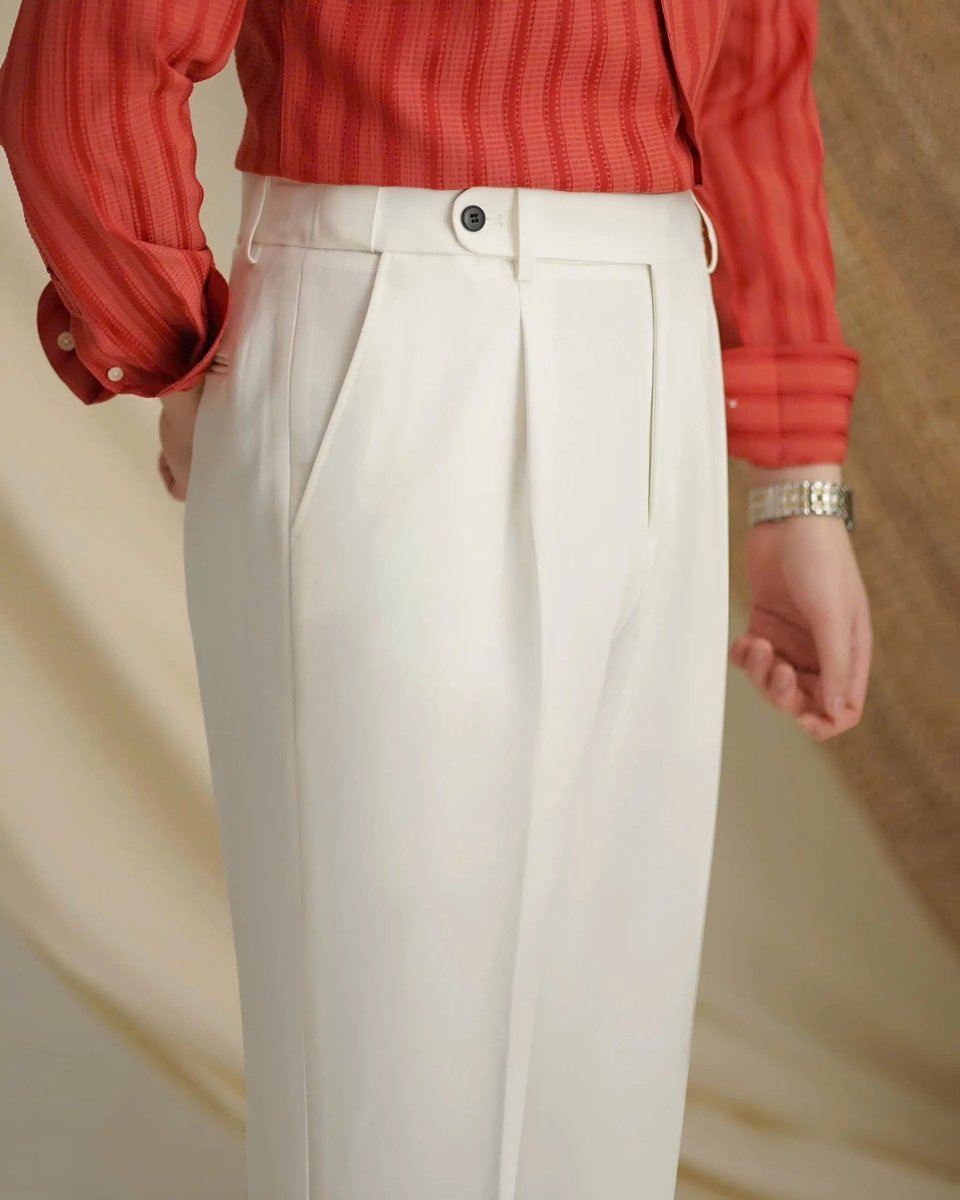 Premium Classic Elastic Trousers - Casa  Laro CASA LARO