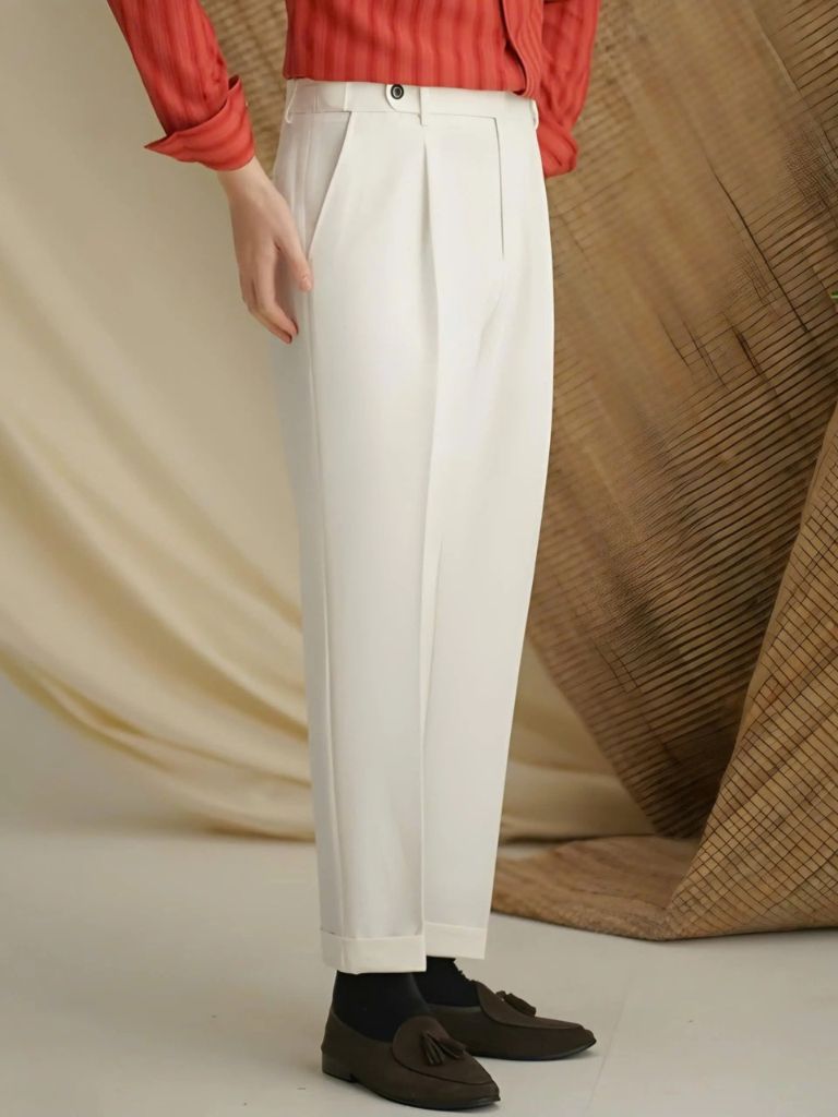 Premium Classic Elastic Trousers - Casa  Laro CASA LARO