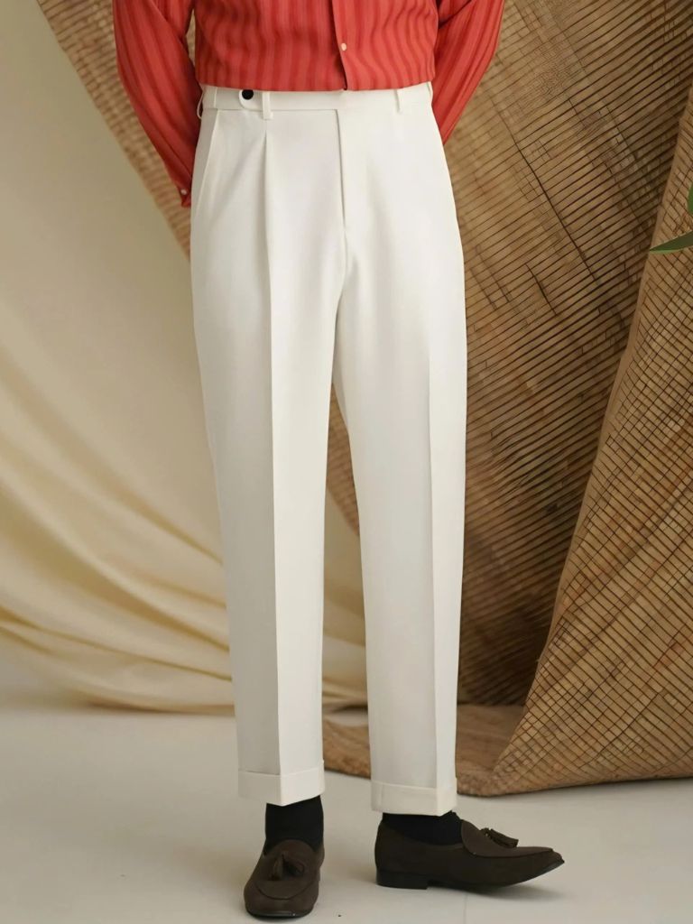 Premium Classic Elastic Trousers - Casa  Laro CASA LARO