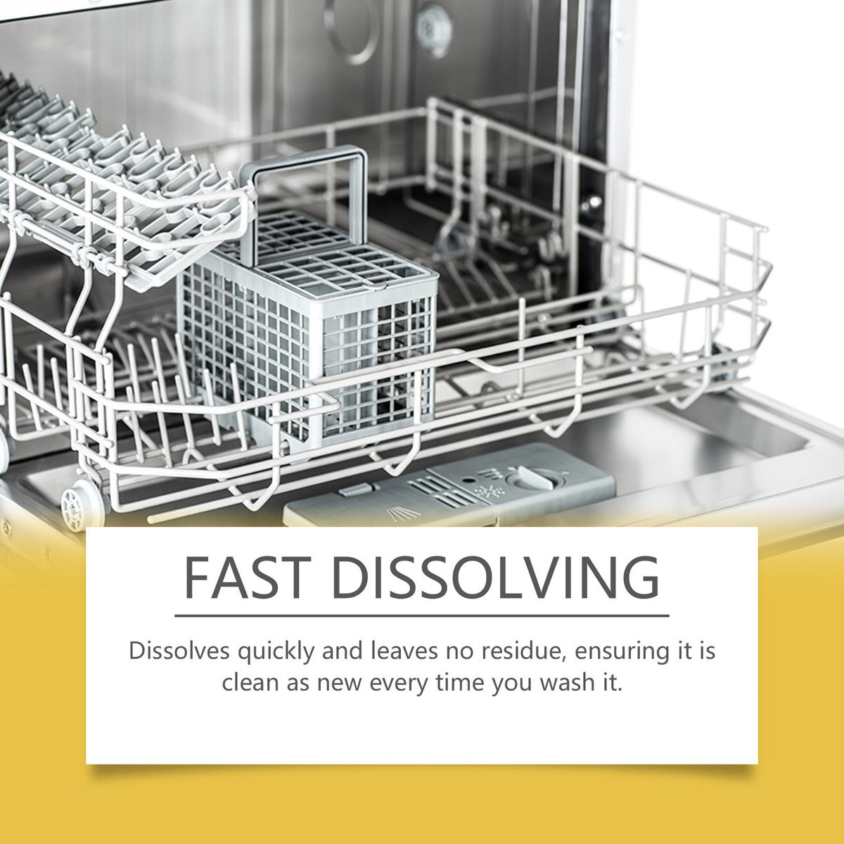 Dishwasher rack ready for a Purella sheet
