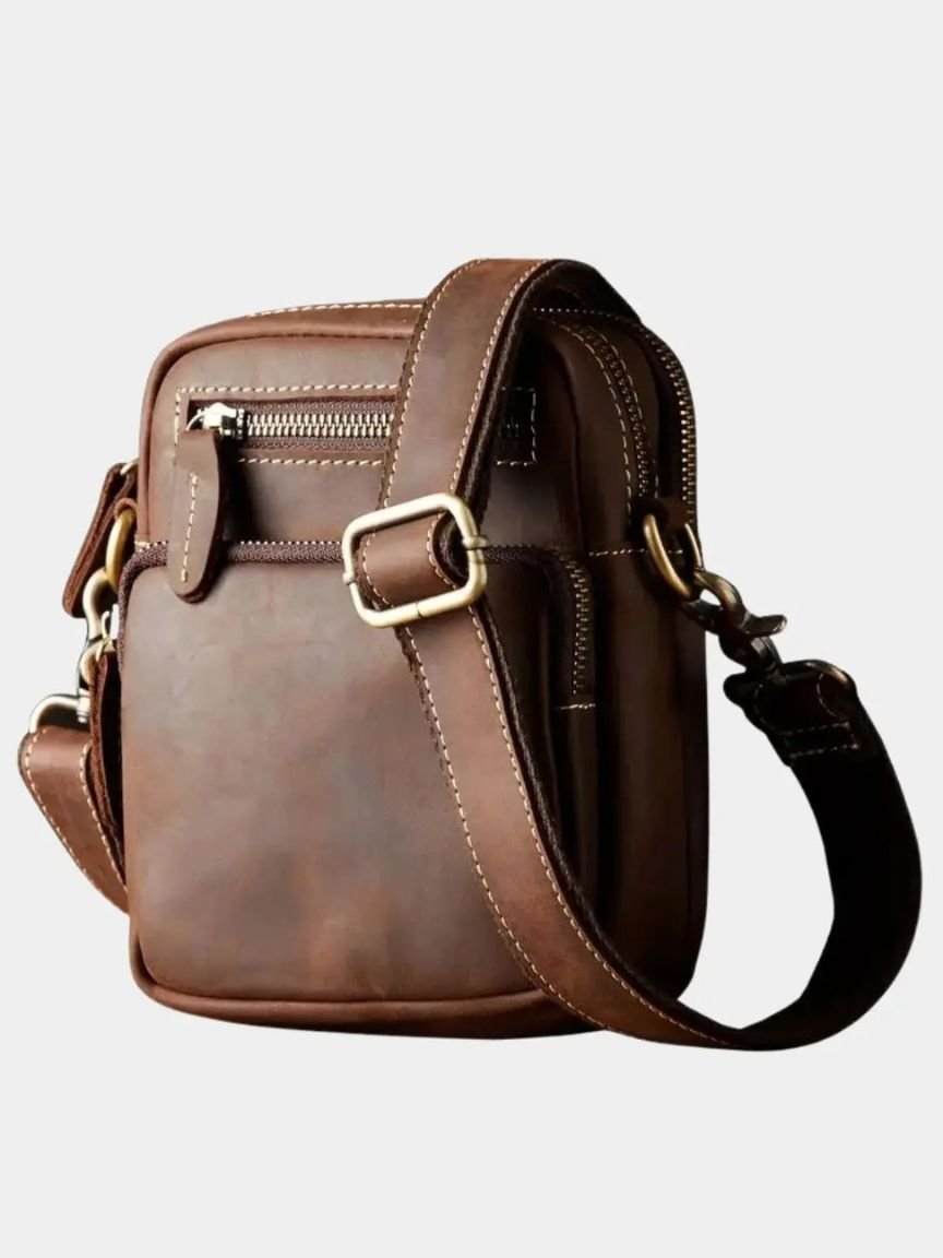 Retro Leather Men's Shoulder Bag - Casa  Laro CASA LARO