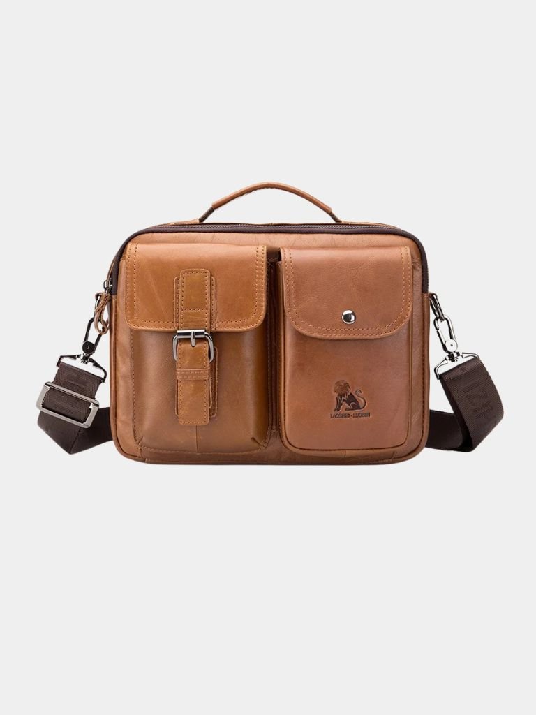 Retro Leather Square Shoulder Bag - Casa  Laro CASA LARO