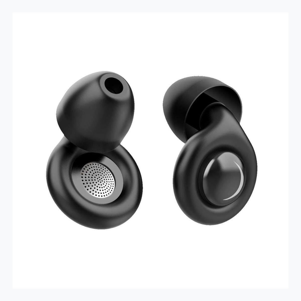 RideQuiet black moto earplug pair
