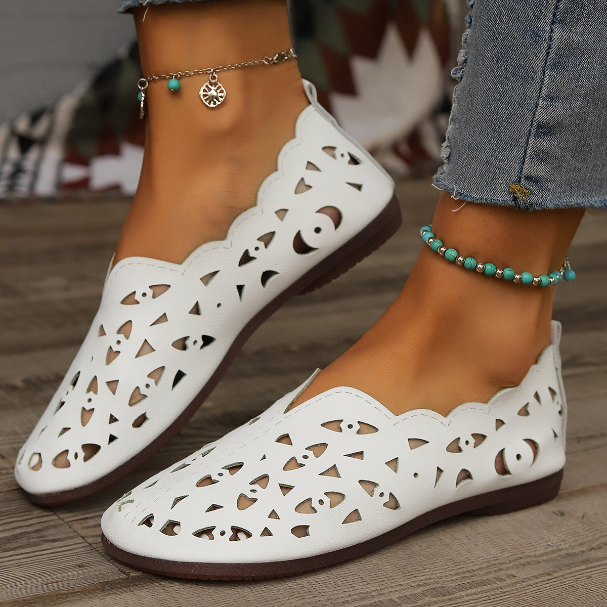 Sage Leather Comfort - Flats