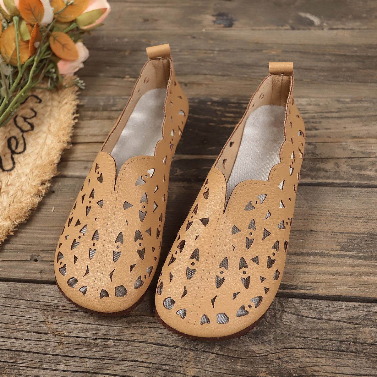 Sage Leather Comfort - Flats
