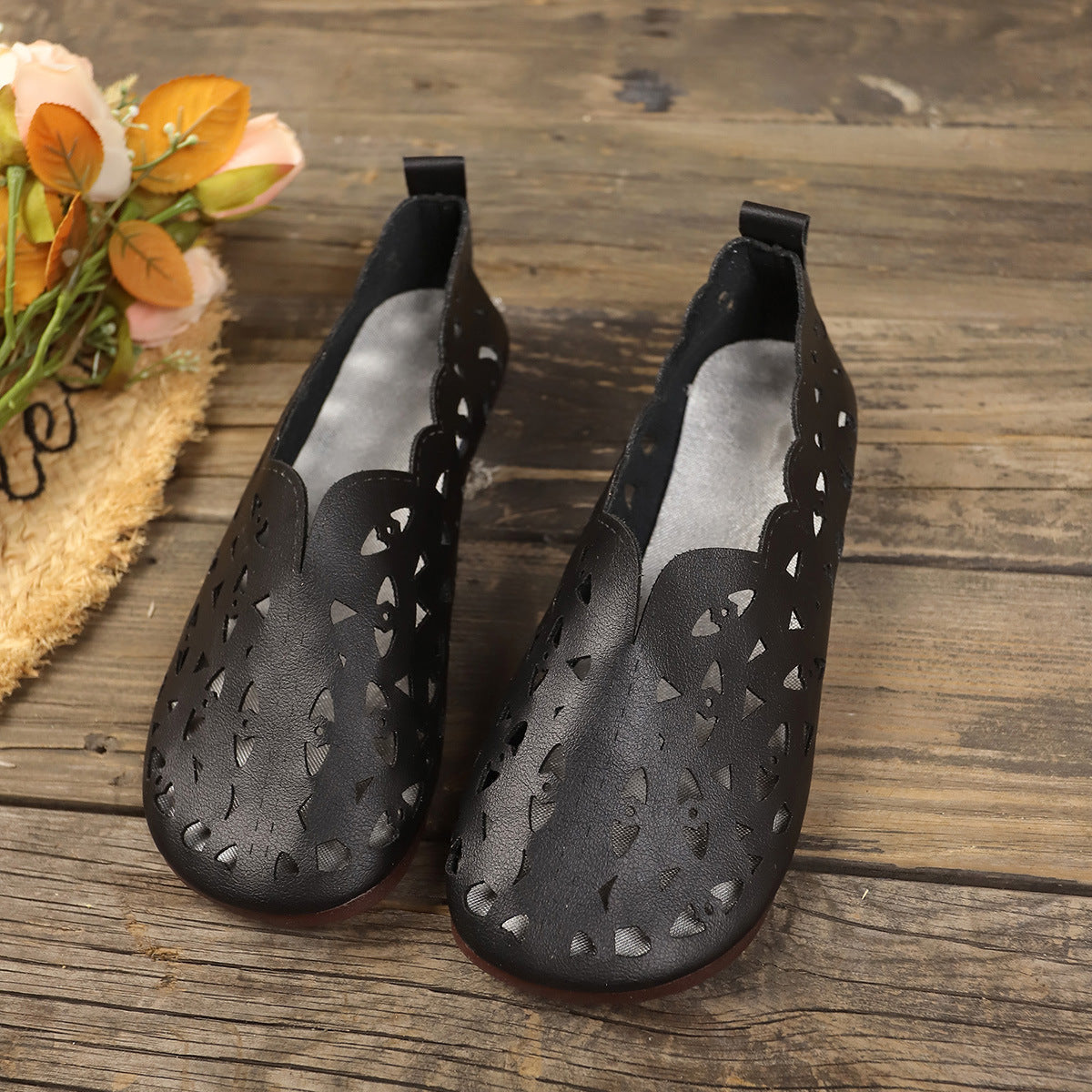 Sage Leather Comfort - Flats