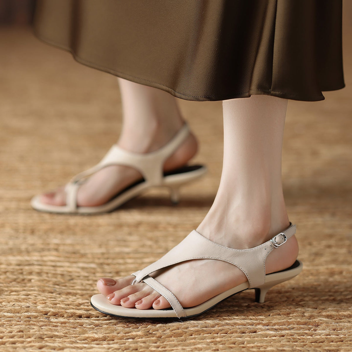 Savannah Leather Slingback - Heels