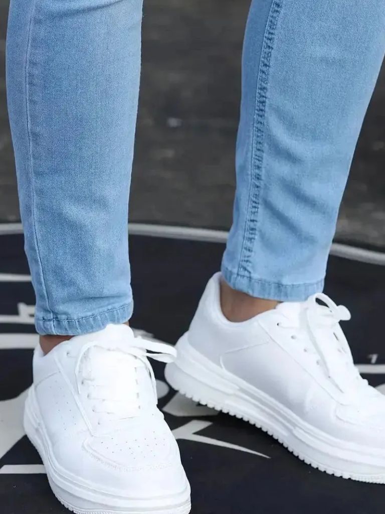 Stretchy Skinny Denim Jeans Trousers - Casa  Laro CASA LARO