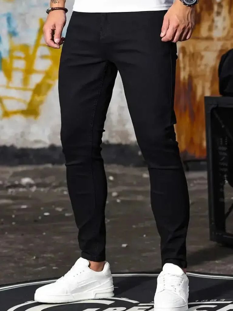 Stretchy Skinny Denim Jeans Trousers - Casa  Laro CASA LARO