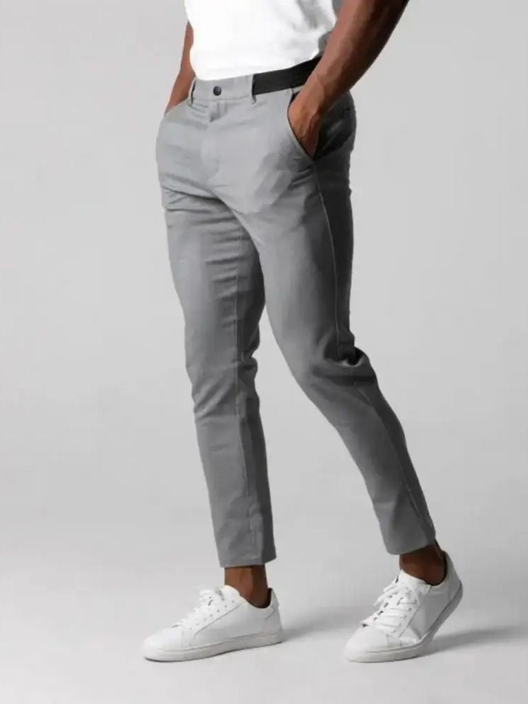 Stretchy Slim Trousers - Casa  Laro CASA LARO