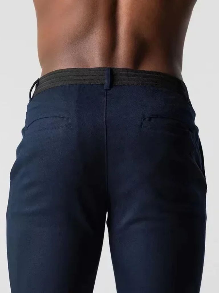 Stretchy Slim Trousers - Casa  Laro CASA LARO