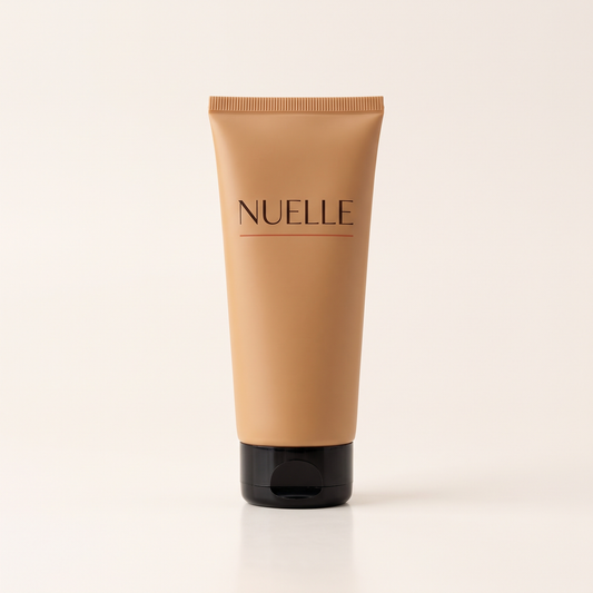 NUELLE Body Perfector body makeup tube in Medium caramel shade