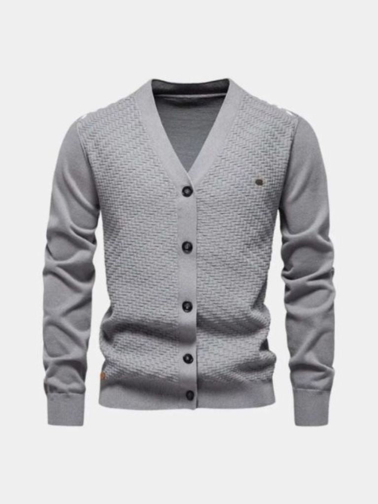 V Neck Knitwear Cardigan - Casa  Laro CASA LARO