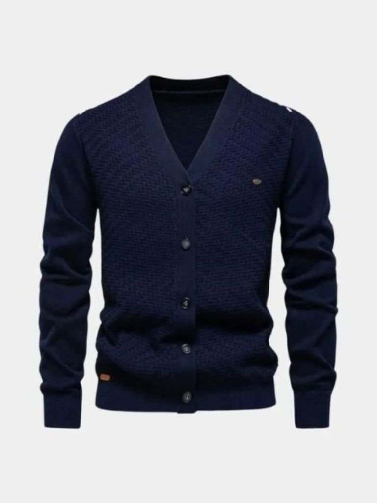 V Neck Knitwear Cardigan - Casa  Laro CASA LARO