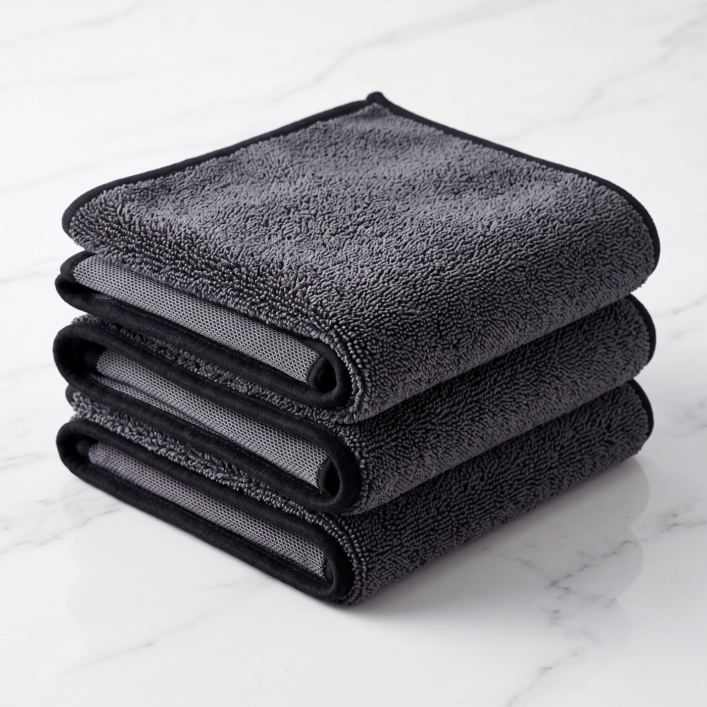 Velcura microfiber cloth bundle stacked