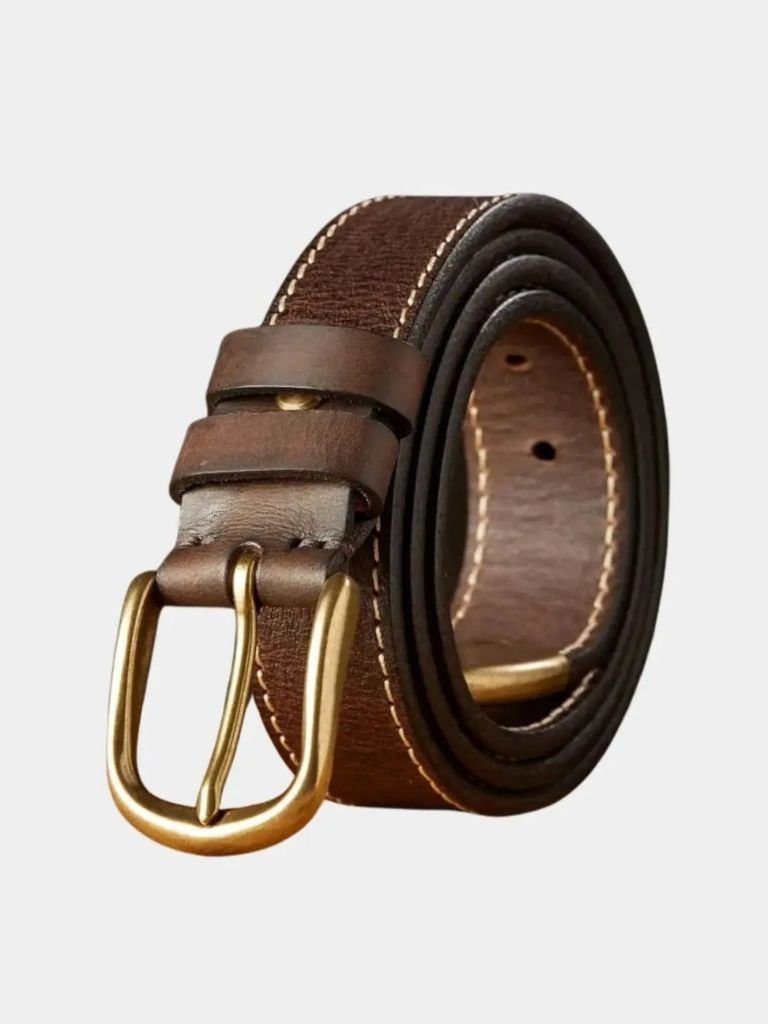 Vintage Leather Thickened Belt - Casa  Laro CASA LARO