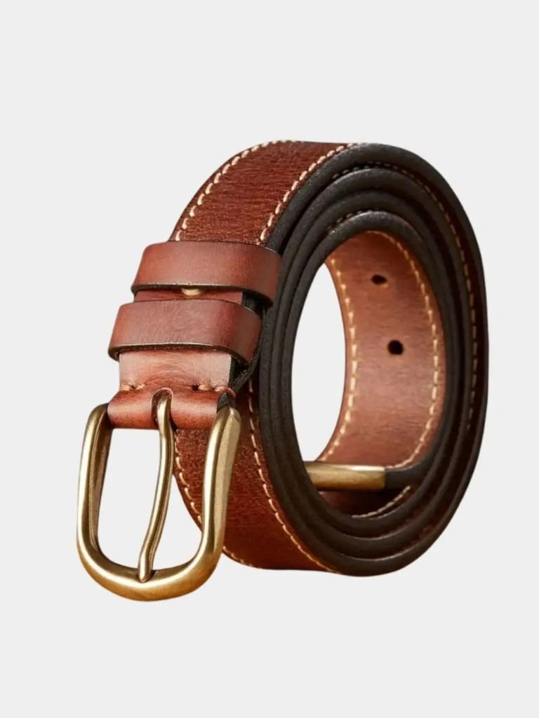 Vintage Leather Thickened Belt - Casa  Laro CASA LARO