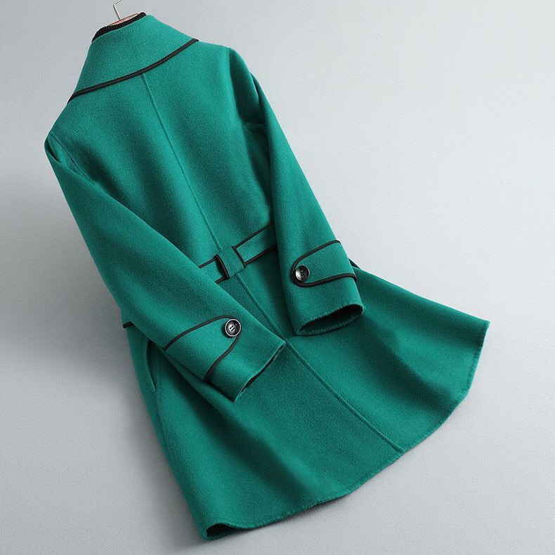 Classic Double-Breasted Belted Trench - Coat